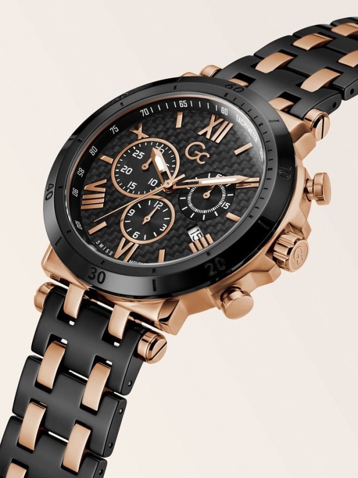 Relojes Guess GC Steel Chronograph Hombre Negros | SE-525883