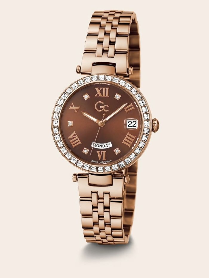 Relojes Guess GC Steel Watch With Date Function Mujer Rosas Dorados | SE-497157