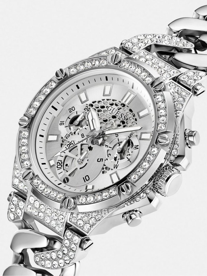 Relojes Guess Multi-function Crystal Hombre Plateados | SE-312902