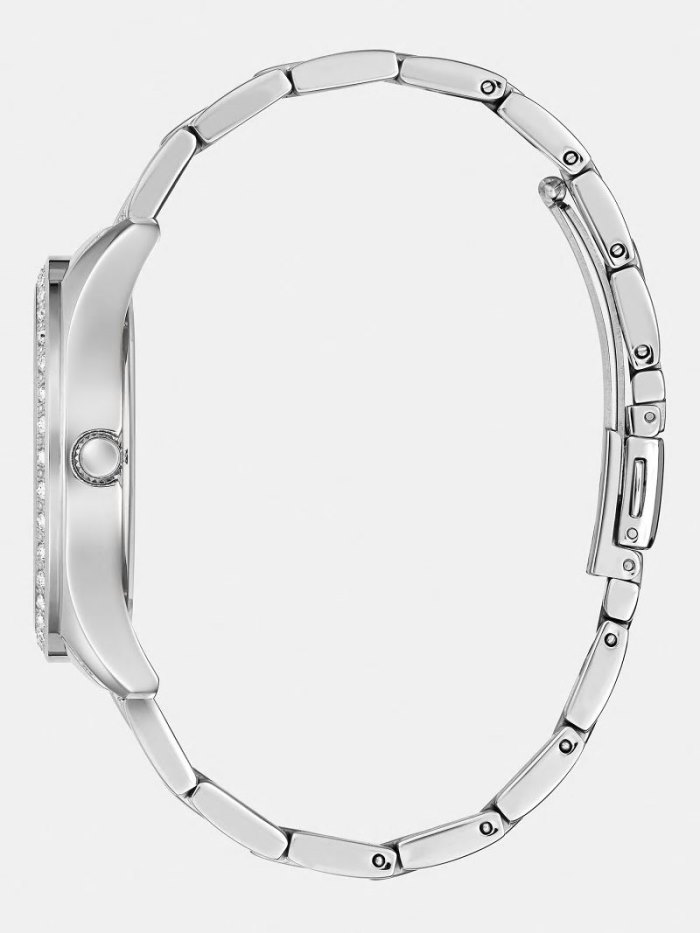 Relojes Guess Steel Analogue Mujer Plateados | SE-226316