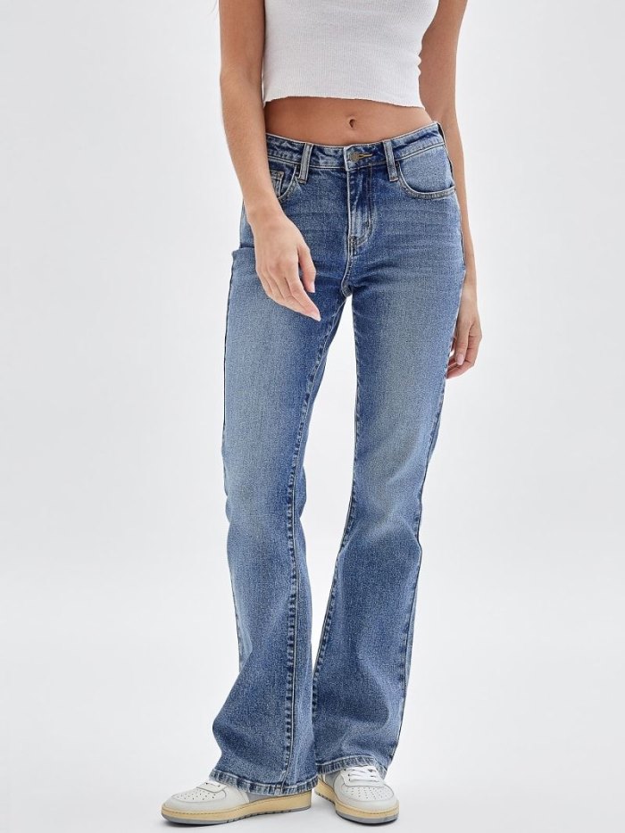 Ropa Guess Bootcut Mujer Azules | SE-255413