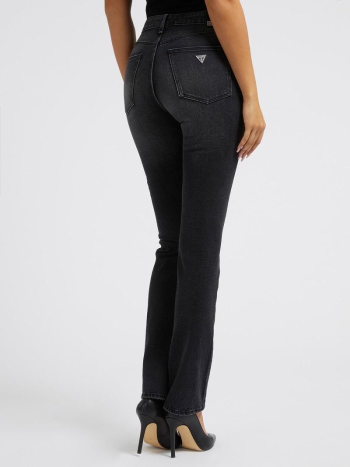 Ropa Guess Relaxed Fit Denim Pant Embroidery Mujer Negros | SE-659270