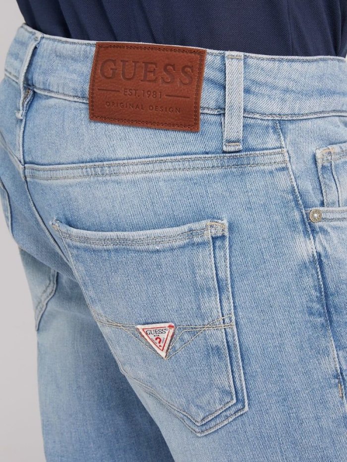 Ropa Guess Skinny Fit Hombre Azules Claro | SE-509793