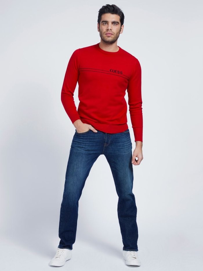 Ropa Guess Skinny Fit Hombre Azules Oscuro | SE-680180