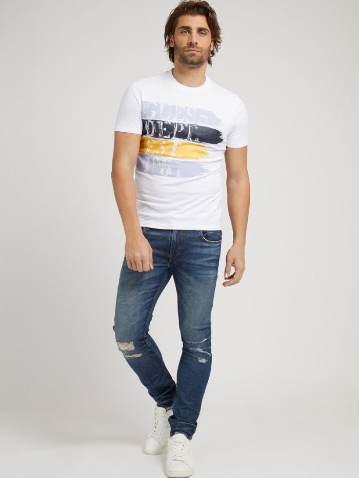 Ropa Guess Skinny Fit Hombre Azules | SE-301013