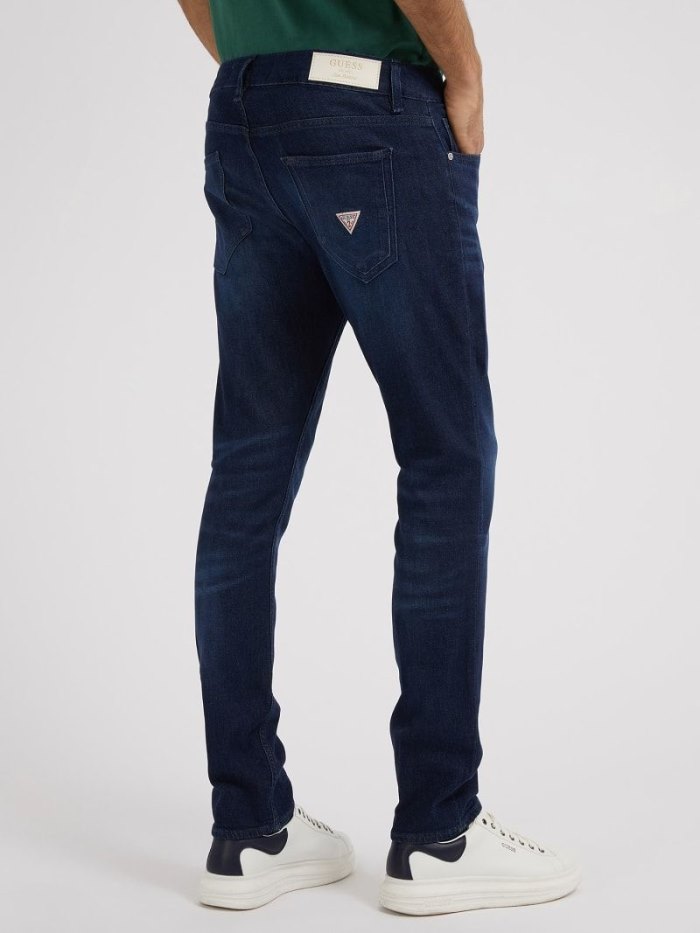 Ropa Guess Skinny Fit Hombre Azules | SE-680386