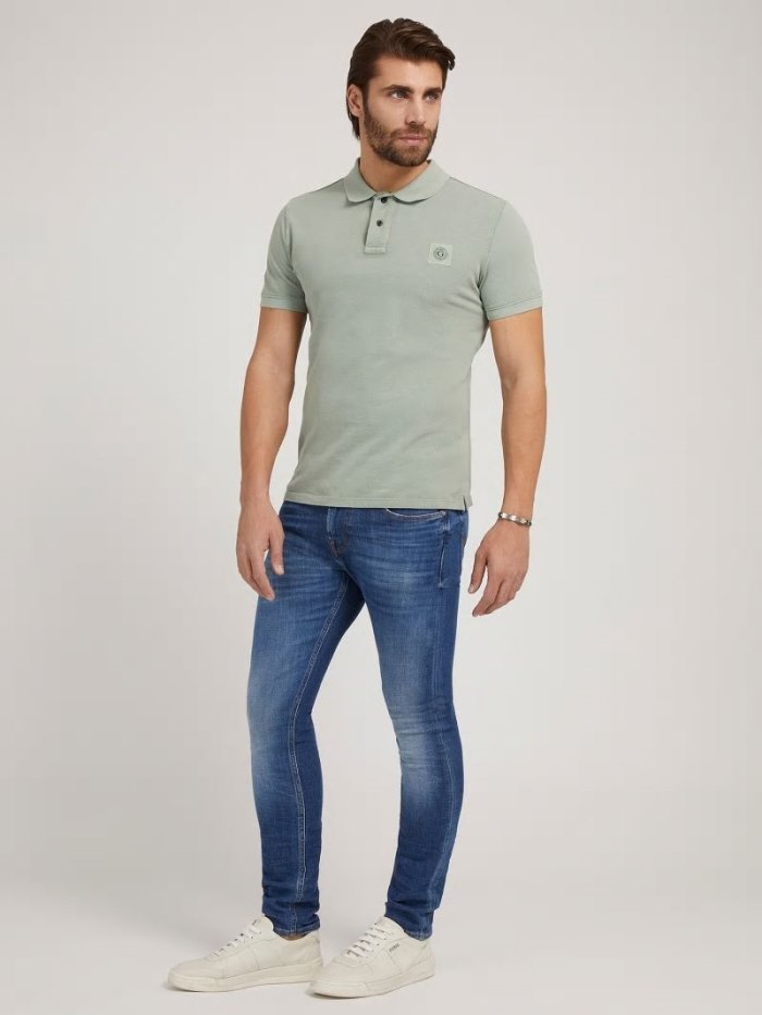 Ropa Guess Skinny Fit Hombre Azules | SE-809189