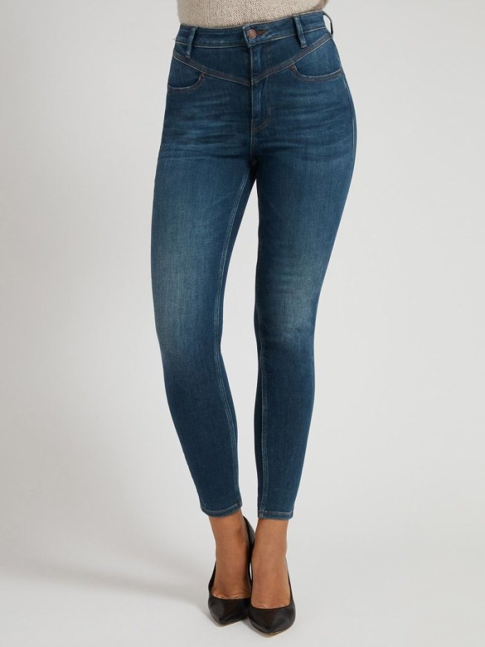 Ropa Guess Skinny Fit Mujer Azules | SE-314010