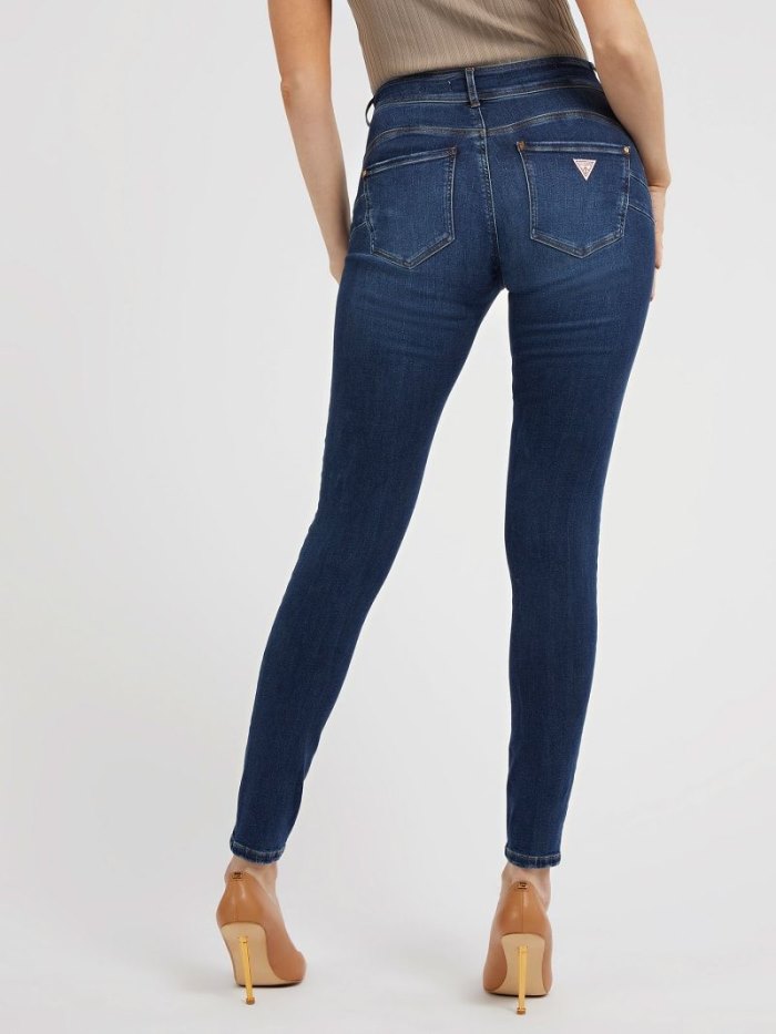 Ropa Guess Skinny Fit Mujer Azules | SE-635680