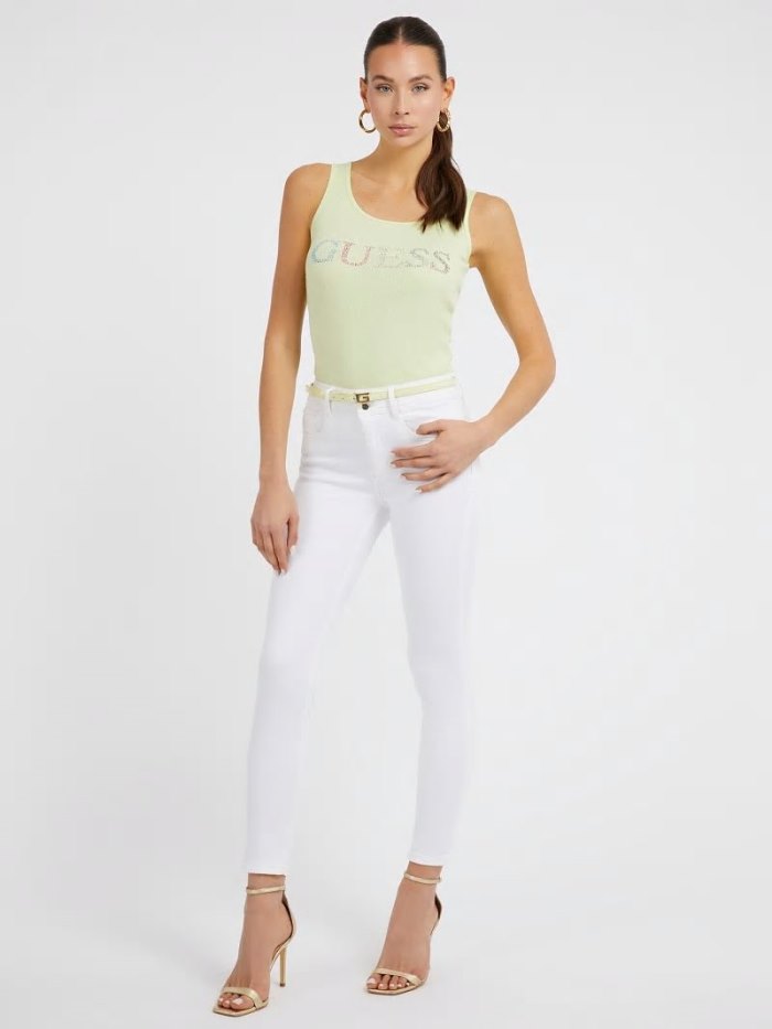 Ropa Guess Skinny Fit Mujer Blancos | SE-181601