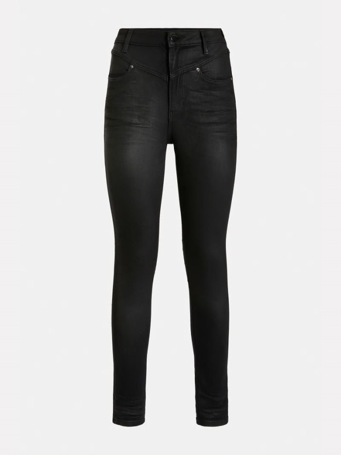 Ropa Guess Skinny Fit Mujer Negros | SE-533154