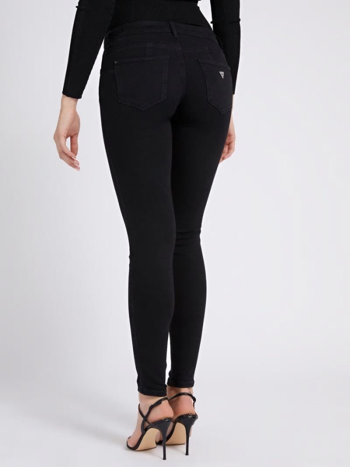 Ropa Guess Skinny Fit Mujer Negros | SE-564577