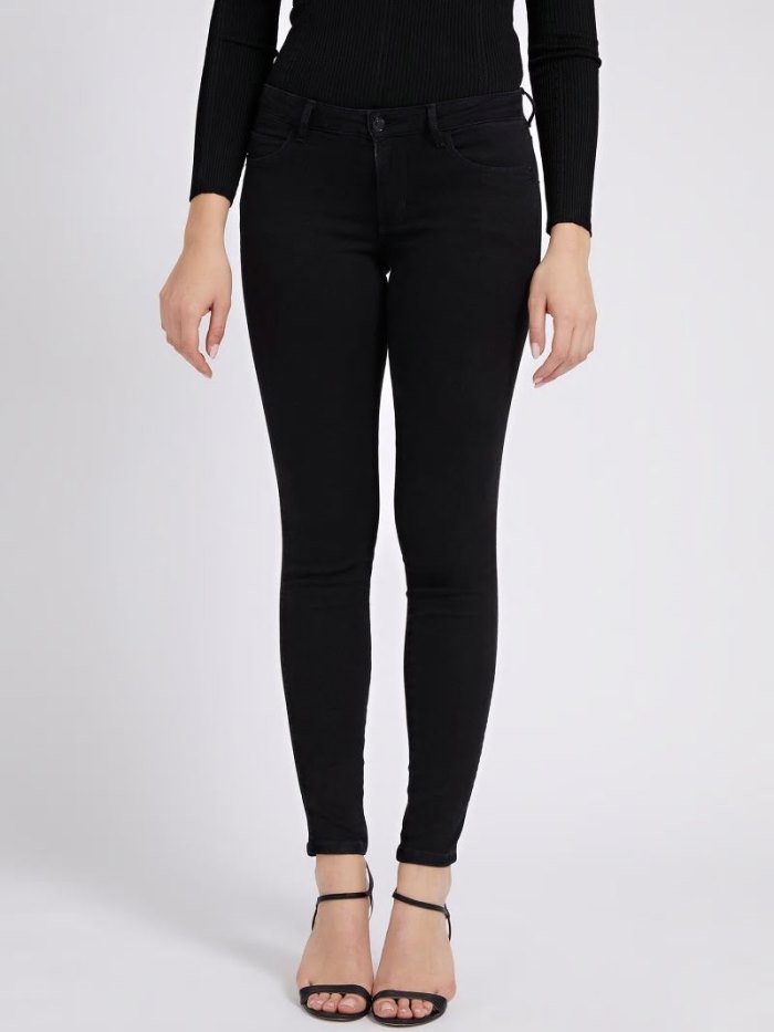 Ropa Guess Skinny Fit Mujer Negros | SE-564577