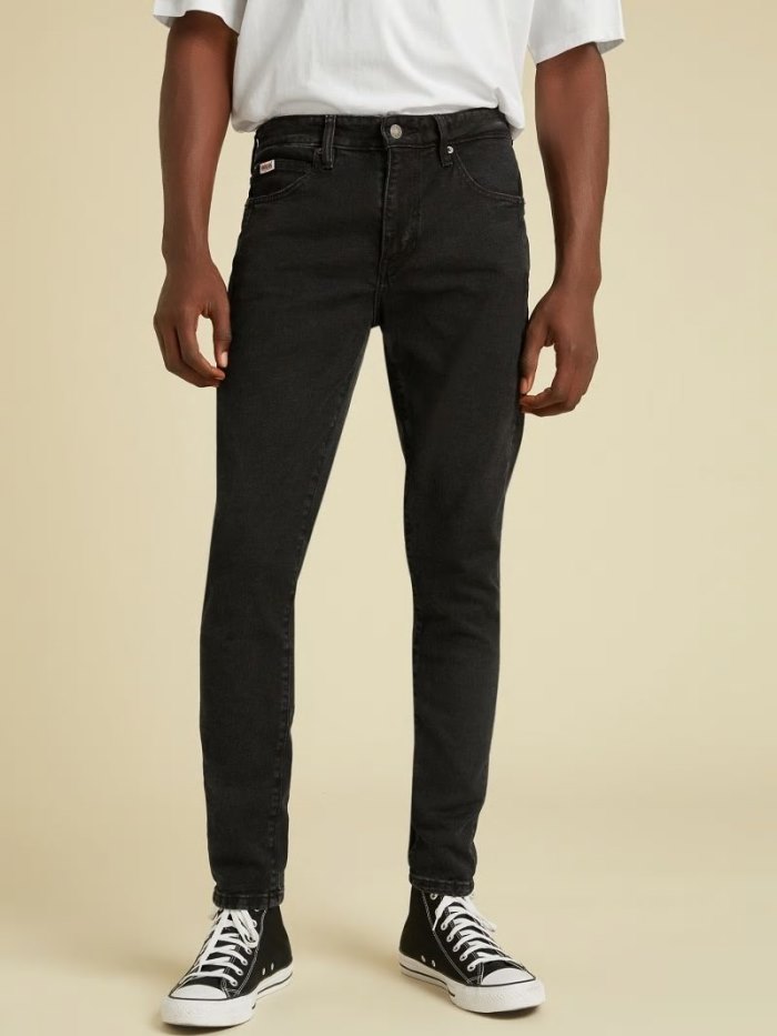 Ropa Guess Skinny Hombre Negros | SE-059123