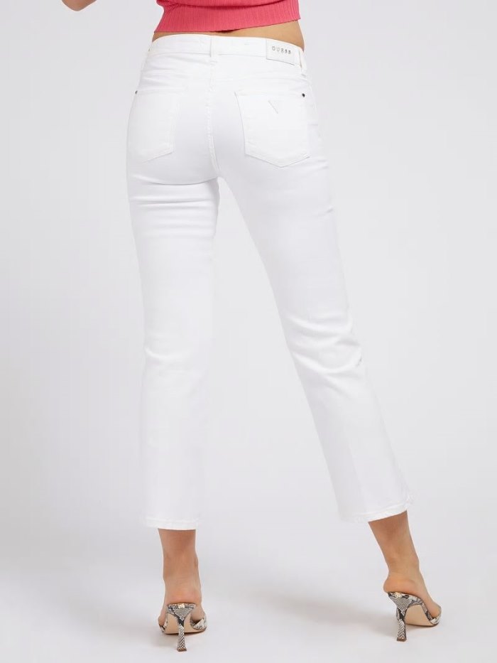 Ropa Guess Super Stretch Slim Fit Mujer Blancos | SE-735048