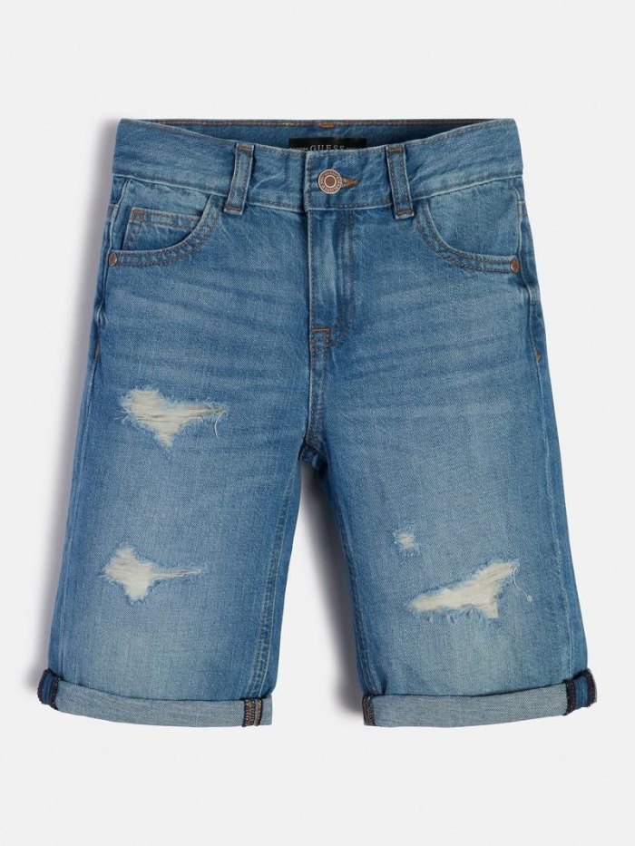 Short Guess Abrasions Niños Azules | SE-165515