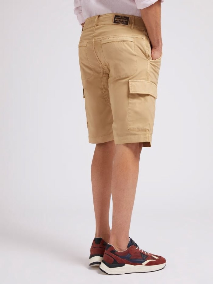 Short Guess Cargo Pockets Hombre Kaki | SE-469331