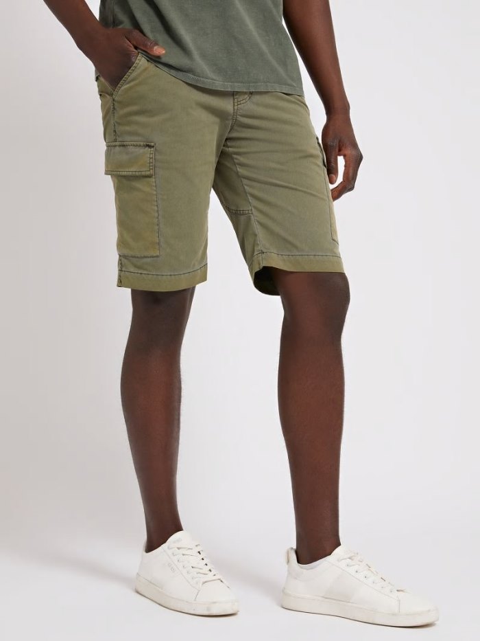 Short Guess Cargo Pockets Hombre Verdes | SE-218317