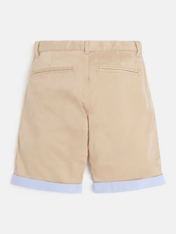 Short Guess Chino Pockets Niños Beige | SE-366782