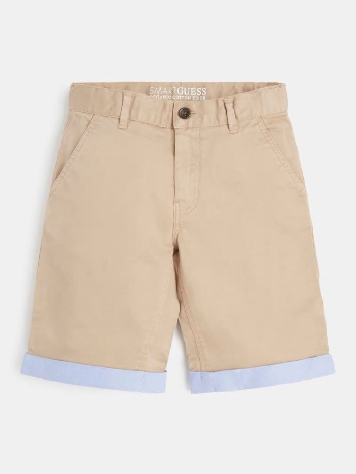 Short Guess Chino Pockets Niños Beige | SE-366782