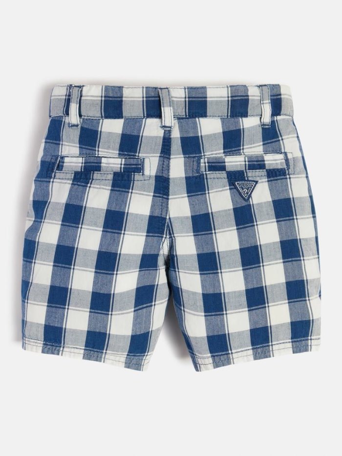 Short Guess Gingham Checked Niños Azules | SE-767070