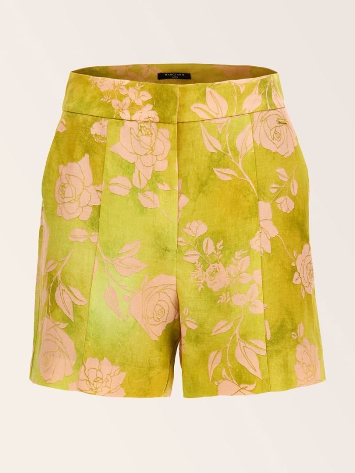 Short Guess Marciano All Over Print Mujer Verdes | SE-301836