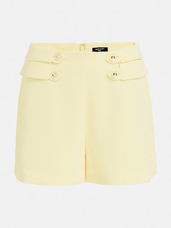 Short Guess Marciano Shorts Buttons Mujer Amarillos | SE-018642