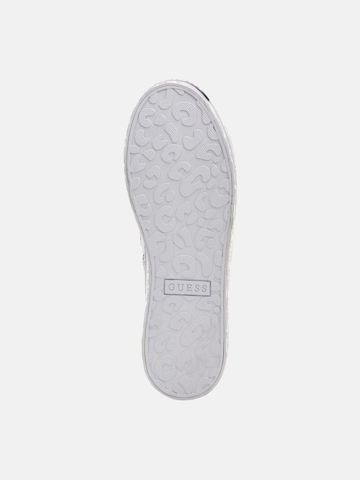 Slip On Guess Betrix 4g Peony Logo Mujer Blancos | SE-468740