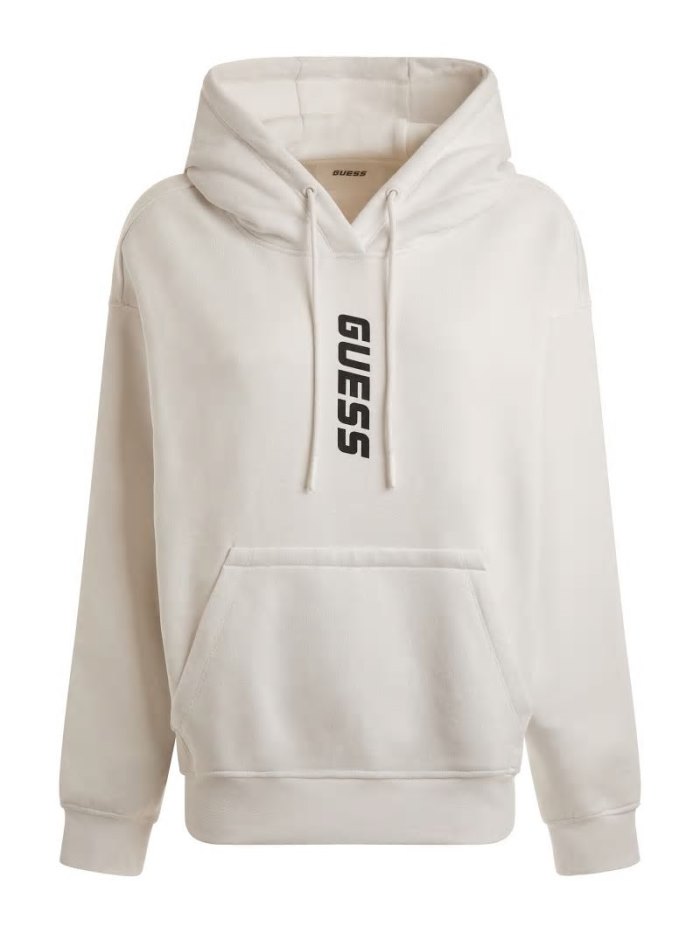 Sudaderas Guess Front Logo Mujer Blancos | SE-462431