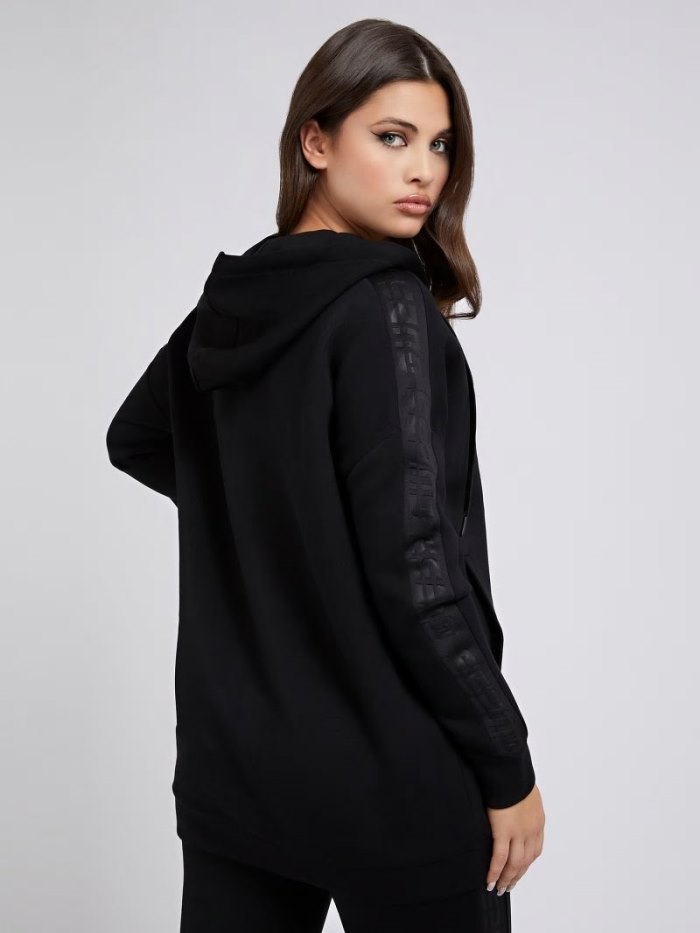 Sudaderas Guess Zip Fastening Mujer Negros | SE-050680