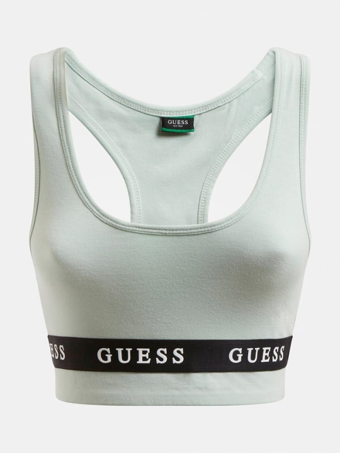 Sujetadores Guess Stretch Jersey Logoed Active Mujer Verdes | SE-050669