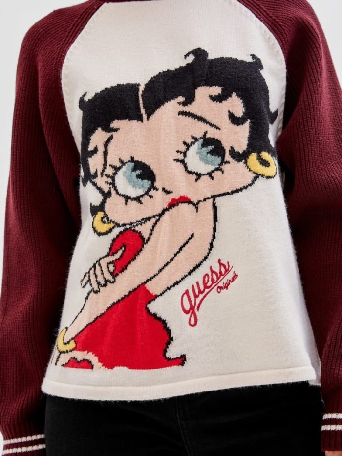 Suéteres Guess Betty Boop Mujer Blancos | SE-084879