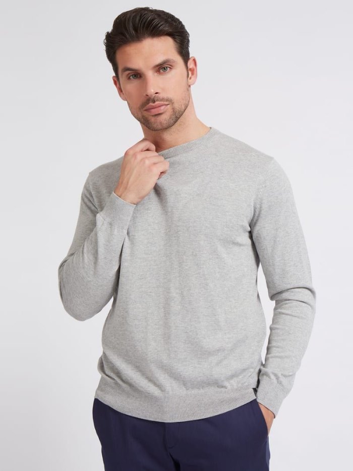 Suéteres Guess Marciano Round-neck Hombre Grises | SE-220457