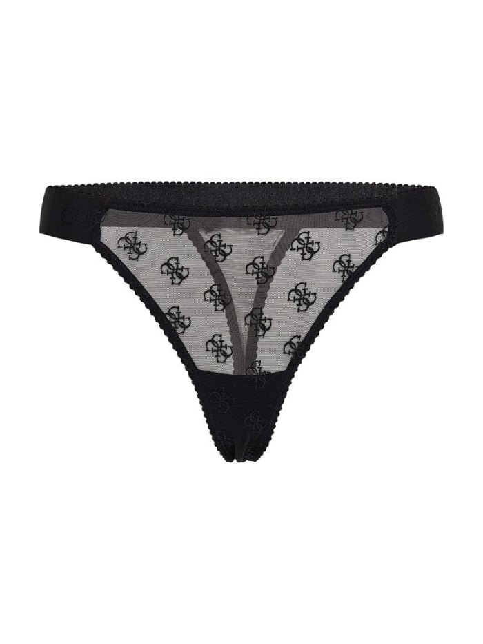 Tanga Guess Embroidered 4g Logo Mujer Negros | SE-163516