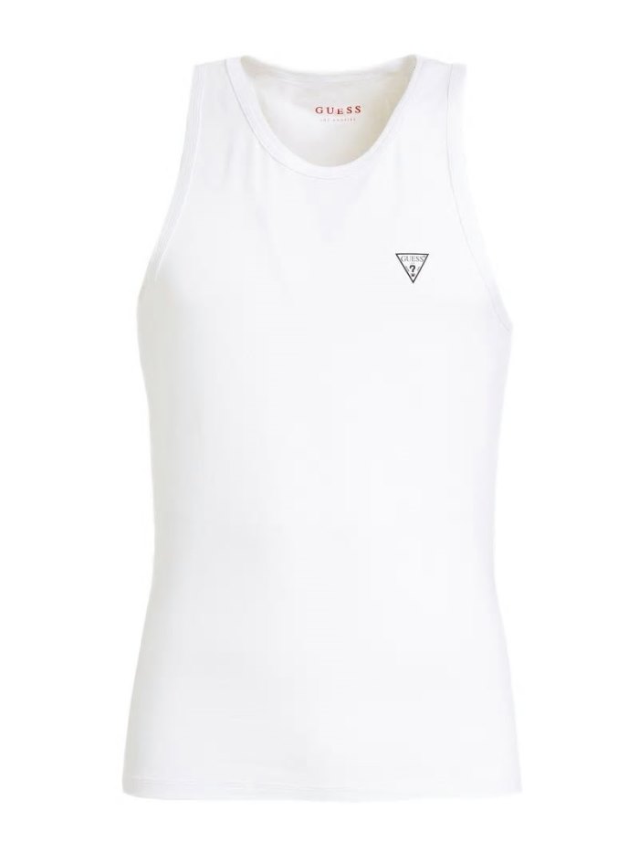 Tank Top Guess Logo Triangle Tank Top Hombre Blancos | SE-168828