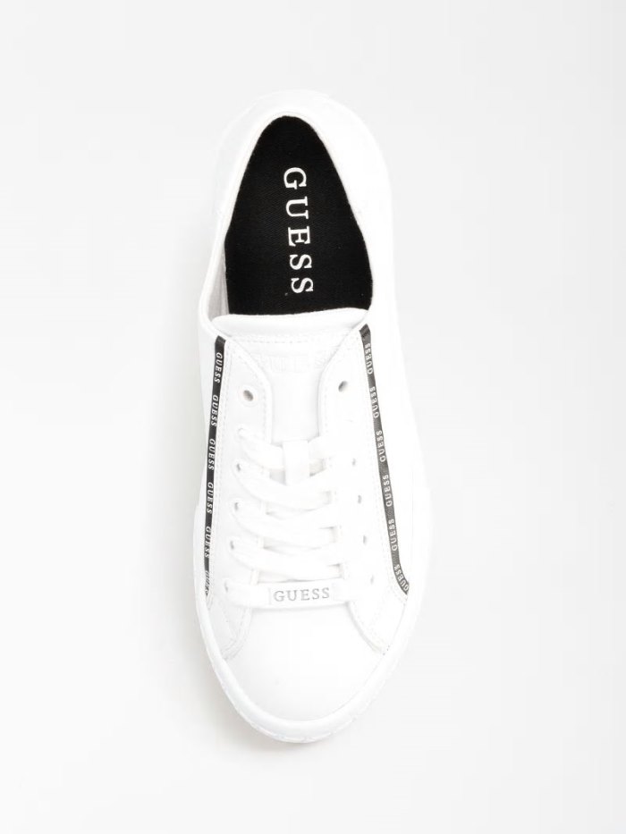 Tenis Guess Pardie Sneaker Logo Lettering Mujer Blancos | SE-203391