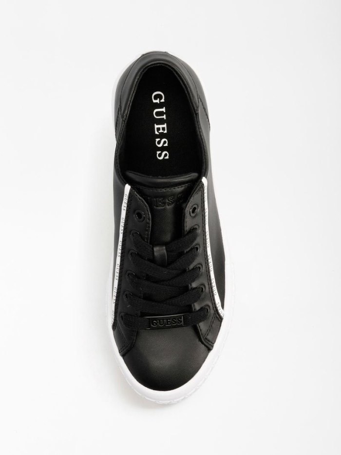 Tenis Guess Pardie Sneaker Logo Lettering Mujer Negros | SE-578495