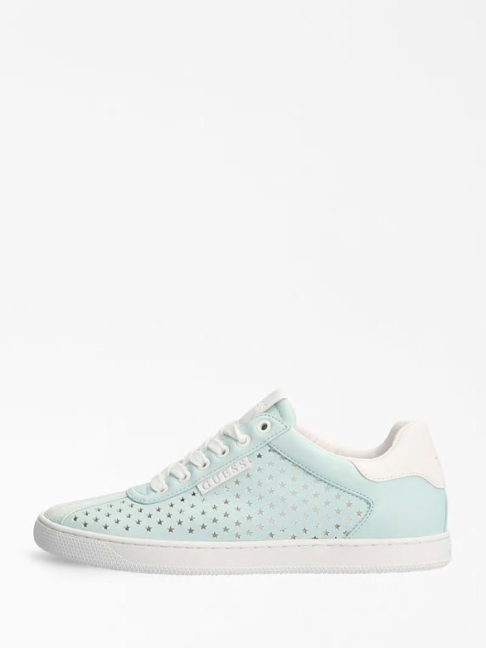 Tenis Guess Ritzi Perforated Star Mujer Azules Claro | SE-669610