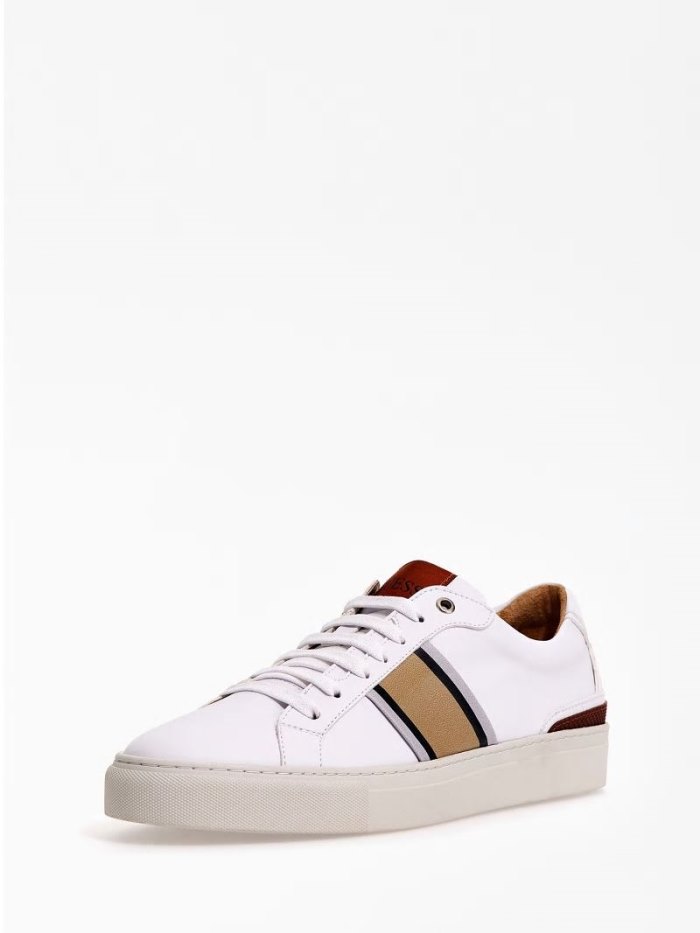 Tenis Guess Todi Side-stripe Hombre Beige | SE-589799