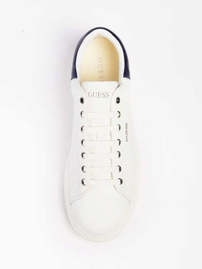 Tenis Guess Vibo Mixed Leather Hombre Azules Claro | SE-355574