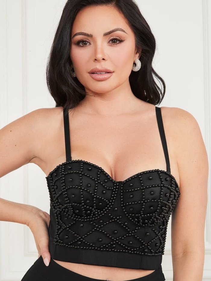 Tops Guess Marciano Bustier Mujer Negros | SE-340929