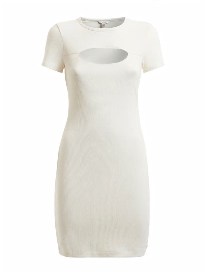 Vestido Guess Cut-out Detail Mujer Blancos | SE-468525