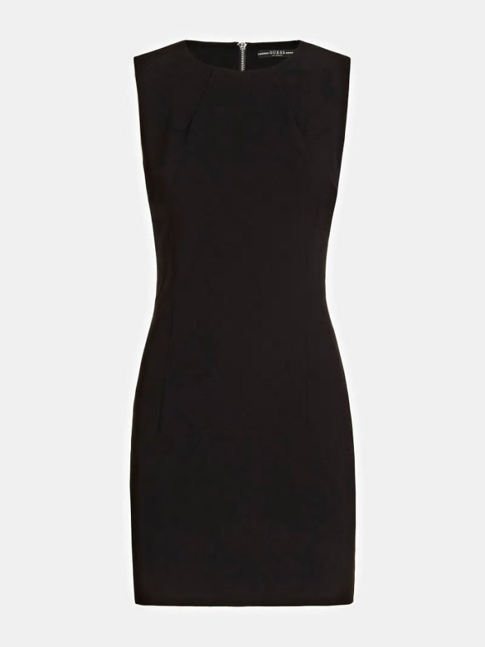 Vestido Guess Elastic Tape Bodycon Mujer Negros | SE-799140