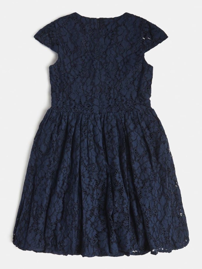 Vestido Guess Lace Insert Niños Azules | SE-032184