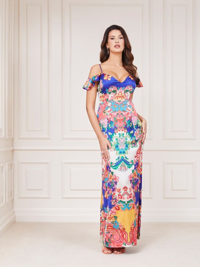 Vestido Guess Marciano All Over Print Mujer Multicolor | SE-926958