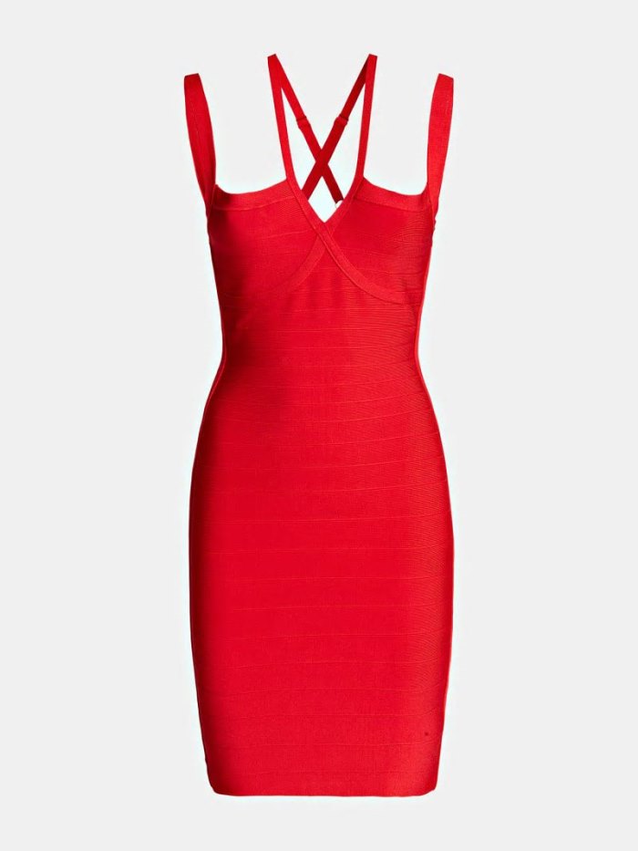 Vestido Guess Marciano Bandage Mujer Rojos | SE-963340